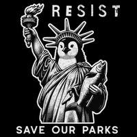 Save Our National Parks Penguin Statue Of Liberty Resist Toddler T-Shirt
