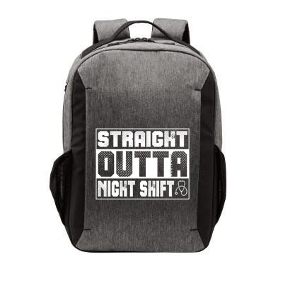 Straight Outta Night Shift Funny Nurse Rn Gift Vector Backpack