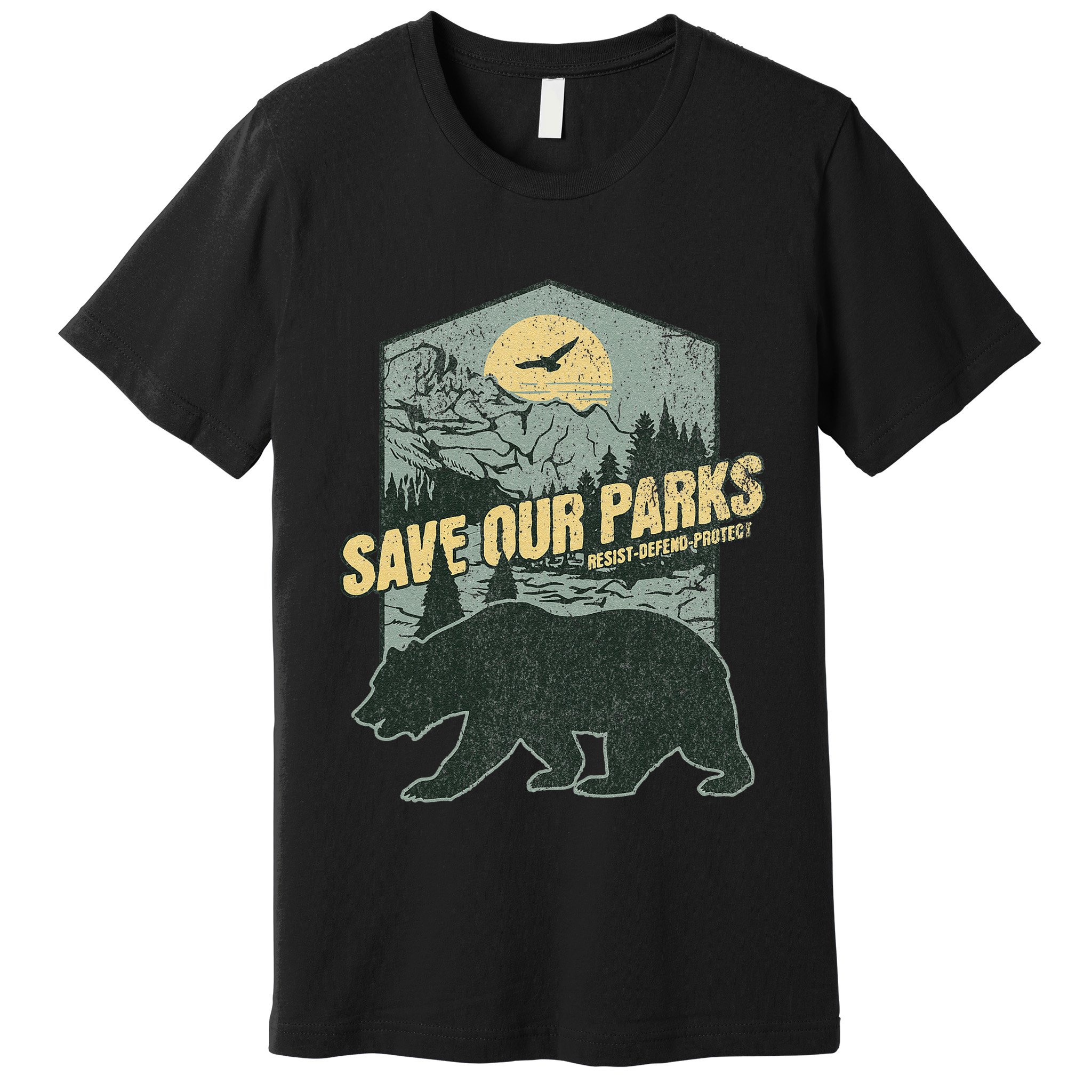 Save Our National Parks Resist Bear Anti Trump Alt Us Parks Gift Premium T-Shirt