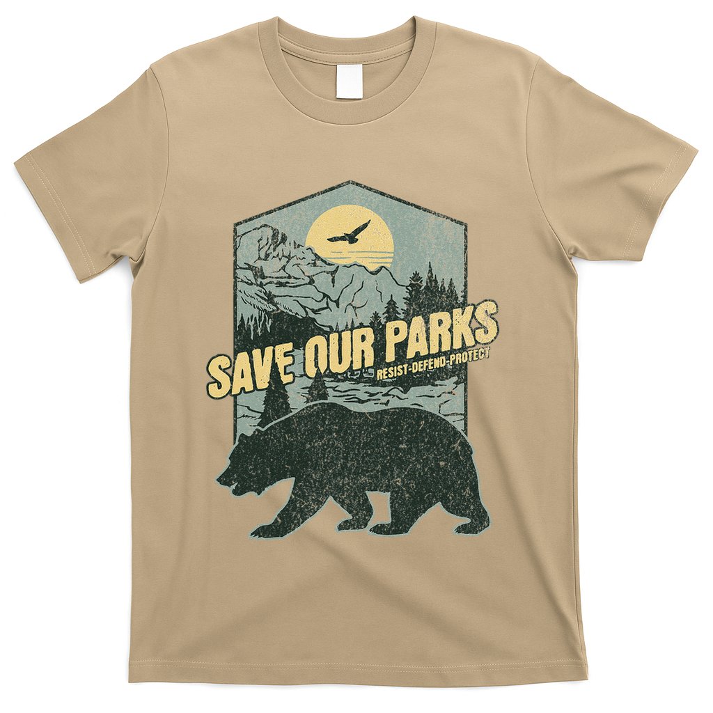 Save Our National Parks Resist Bear Anti Trump Alt Us Parks Gift T-Shirt