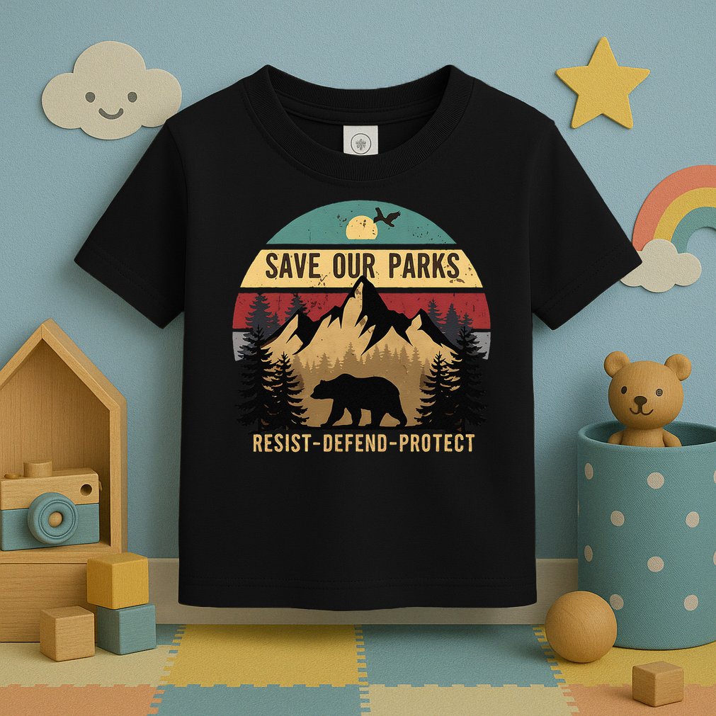 Save Our National Parks Parks Over Profits Bear Toddler T-Shirt