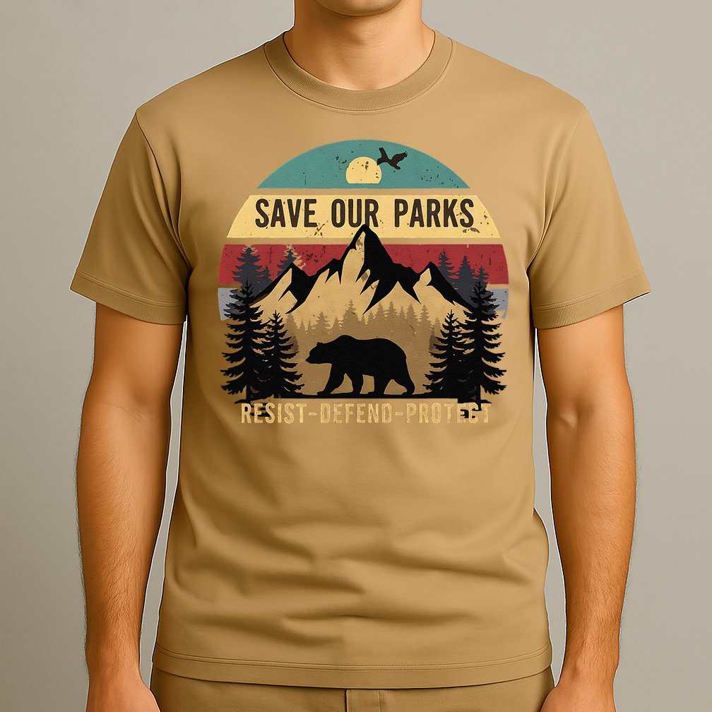 Save Our National Parks Parks Over Profits Bear T-Shirt