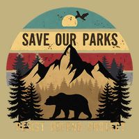 Save Our National Parks Parks Over Profits Bear T-Shirt