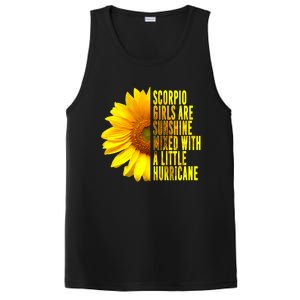 Scorpio October November Birthday Sunflower Queen Gift PosiCharge Competitor Tank