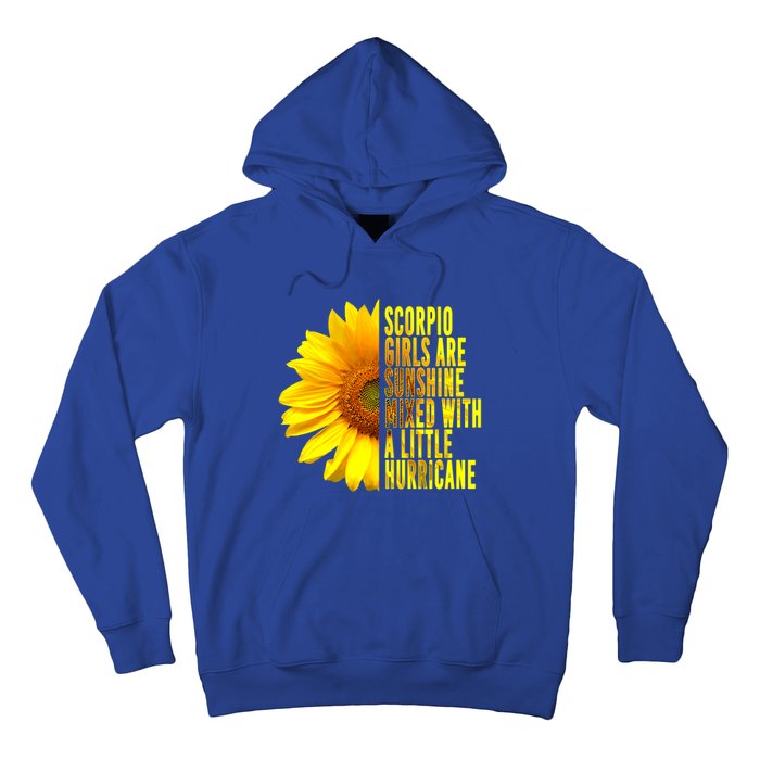 Scorpio October November Birthday Sunflower Queen Gift Hoodie