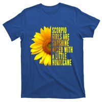 Scorpio October November Birthday Sunflower Queen Gift T-Shirt