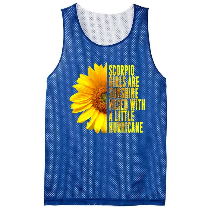 Scorpio October November Birthday Sunflower Queen Gift Mesh Reversible Basketball Jersey Tank