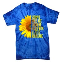 Scorpio October November Birthday Sunflower Queen Gift Tie-Dye T-Shirt