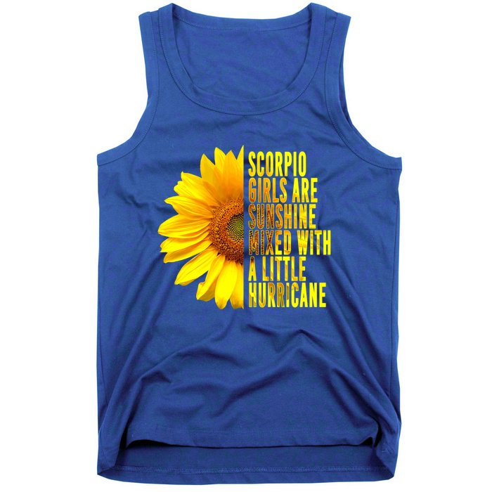 Scorpio October November Birthday Sunflower Queen Gift Tank Top