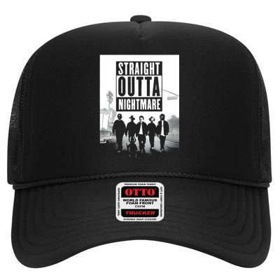 Straight Outta Nightmare High Crown Mesh Back Trucker Hat