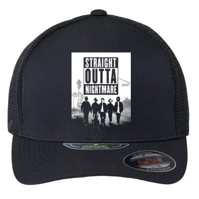 Straight Outta Nightmare Flexfit Unipanel Trucker Cap