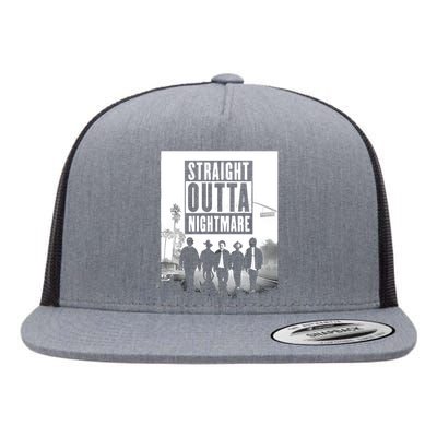 Straight Outta Nightmare Flat Bill Trucker Hat