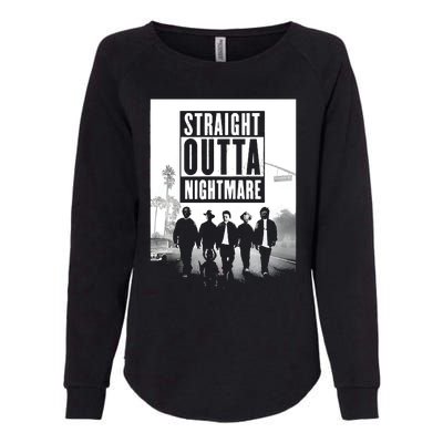 Straight Outta Nightmare Womens California Wash Sweatshirt