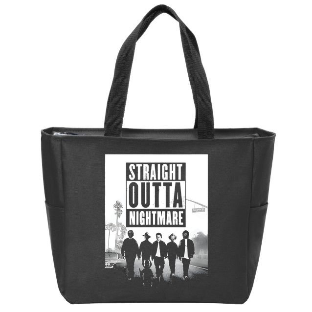 Straight Outta Nightmare Zip Tote Bag
