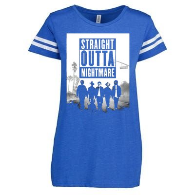 Straight Outta Nightmare Enza Ladies Jersey Football T-Shirt