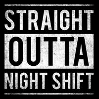Straight Outta Night Shift Nurse Gift Impact Tech Backpack