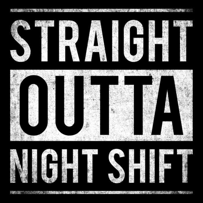 Straight Outta Night Shift Nurse Gift Impact Tech Backpack