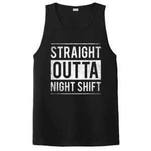 Straight Outta Night Shift Nurse Gift PosiCharge Competitor Tank