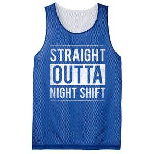 Straight Outta Night Shift Nurse Gift Mesh Reversible Basketball Jersey Tank