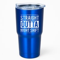 Straight Outta Night Shift Nurse Gift Tumbler
