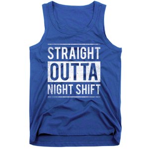 Straight Outta Night Shift Nurse Gift Tank Top