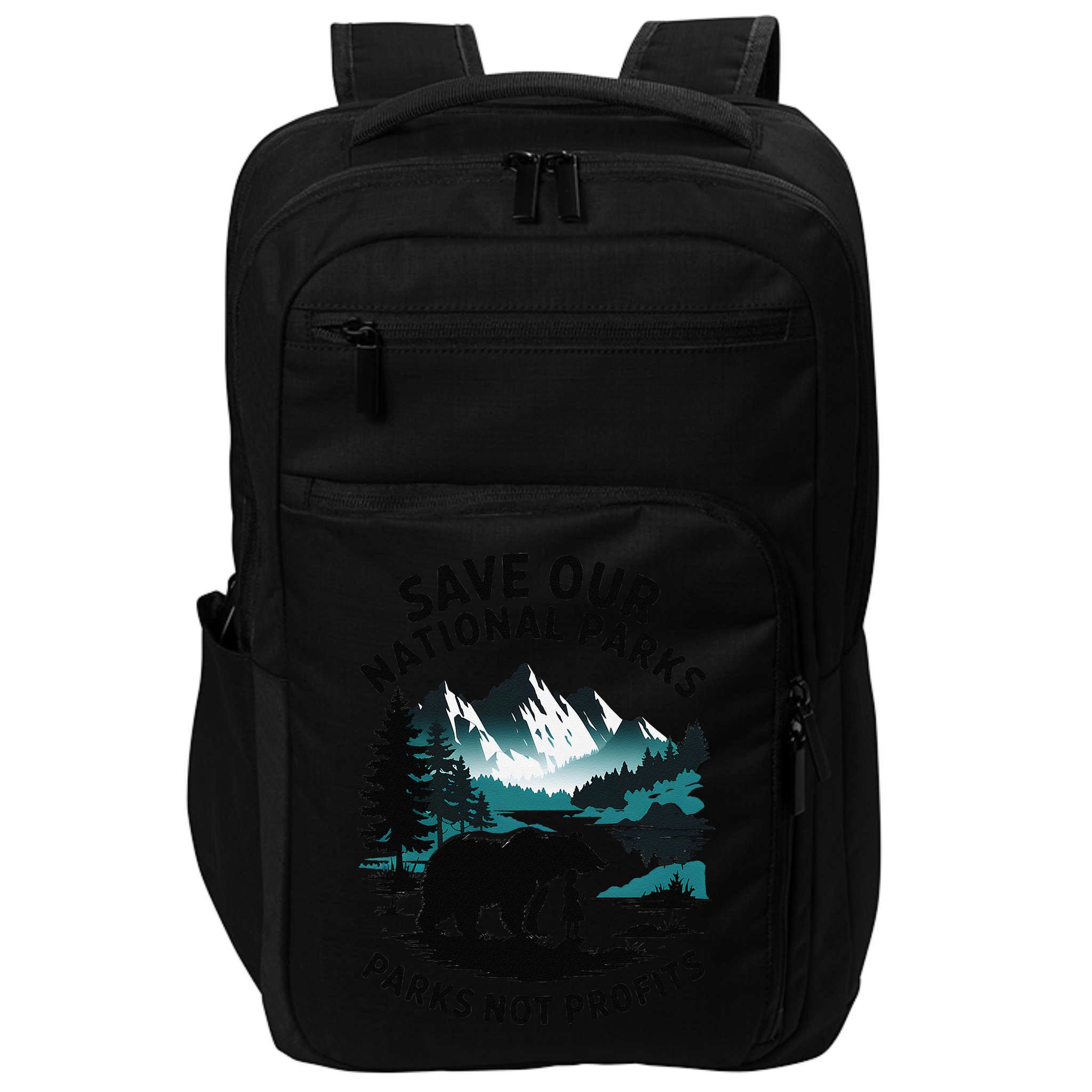 Save Our National Parks Mountain Grizzly Bear Impact Tech Backpack