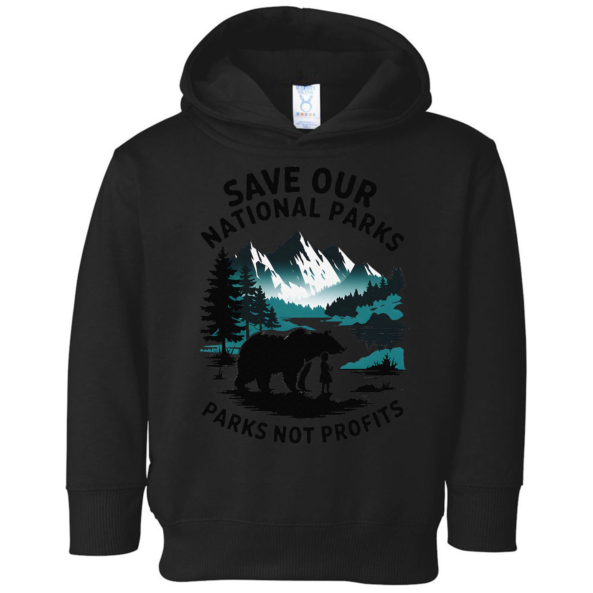 Save Our National Parks Mountain Grizzly Bear Toddler Hoodie