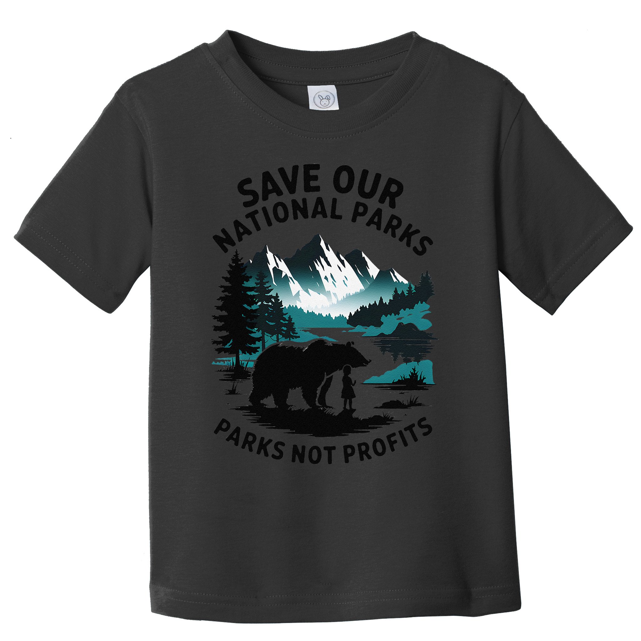 Save Our National Parks Mountain Grizzly Bear Toddler T-Shirt