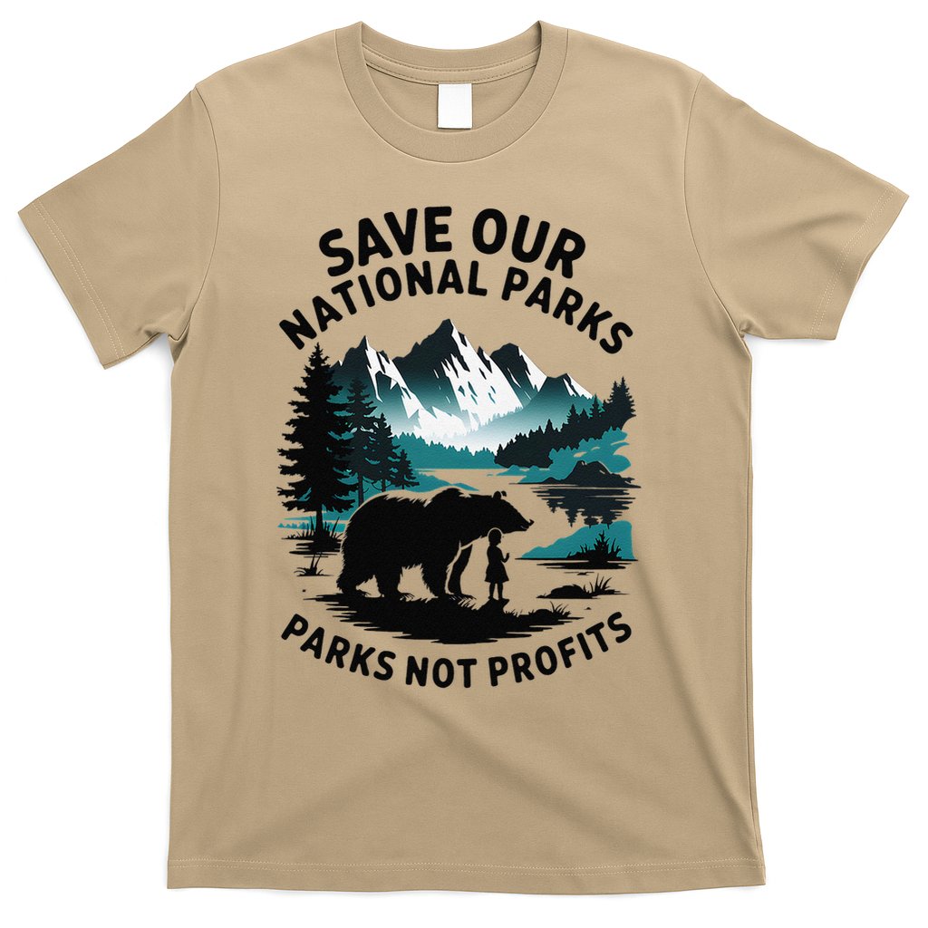 Save Our National Parks Mountain Grizzly Bear T-Shirt