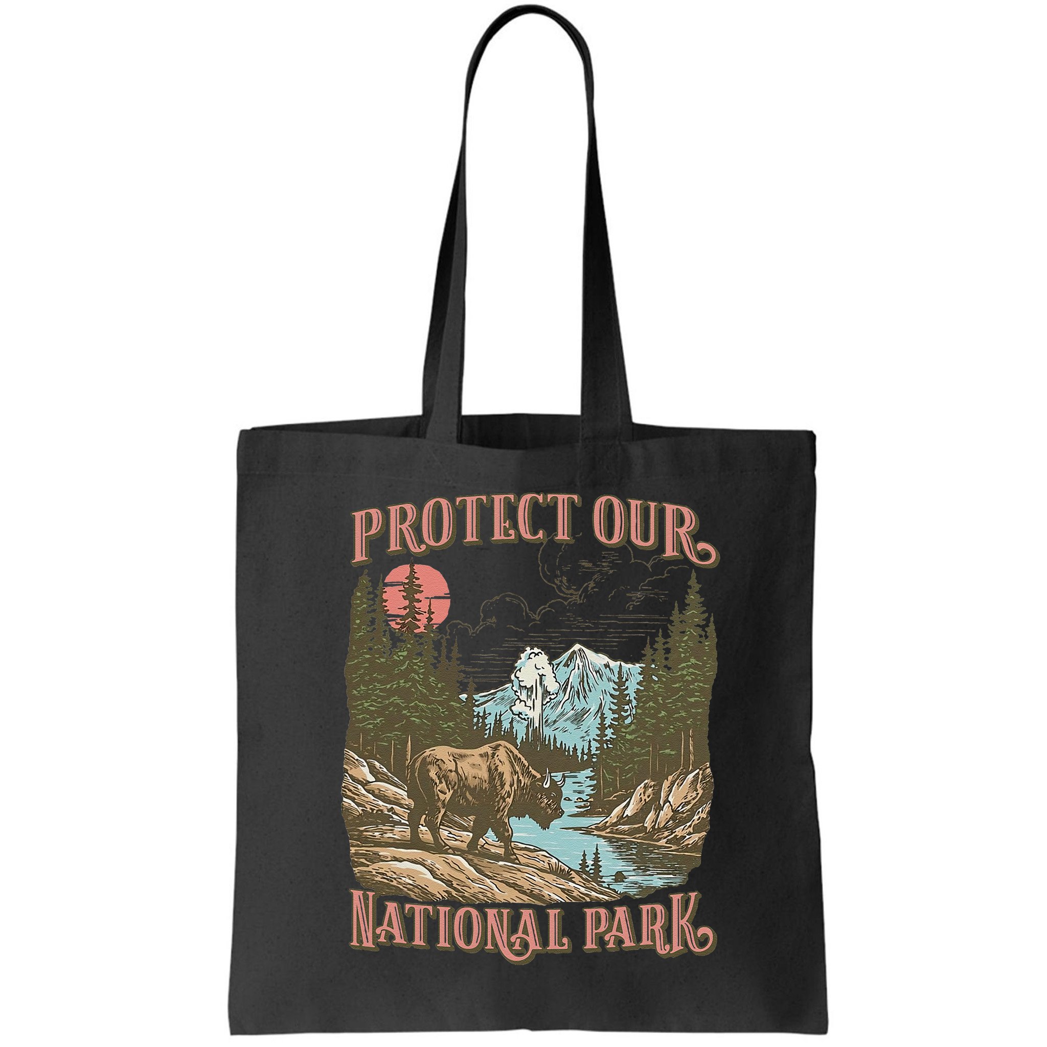 Save Our National Parks Resist Service Bison Buffalo Bag
