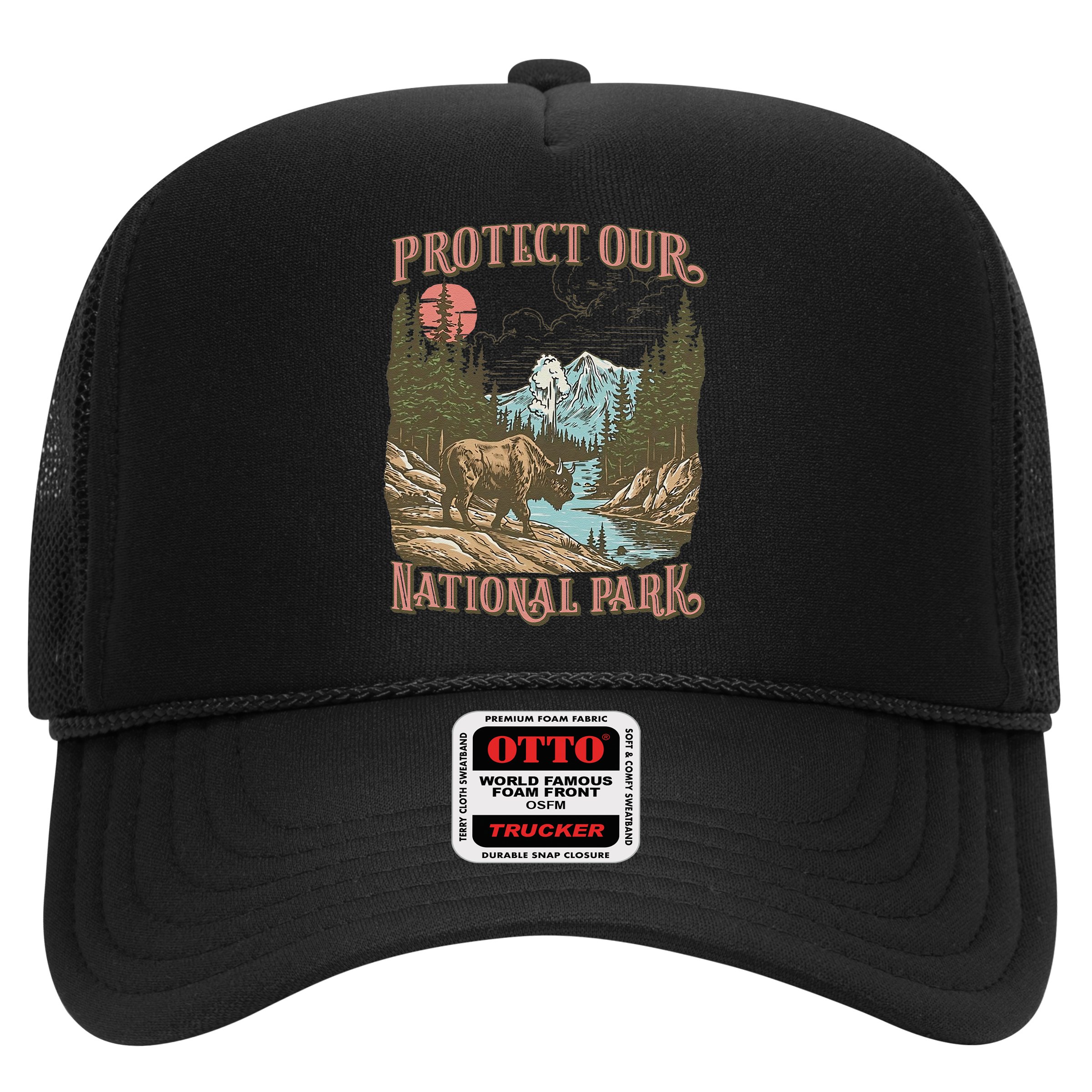 Save Our National Parks Resist Service Bison Buffalo Hat