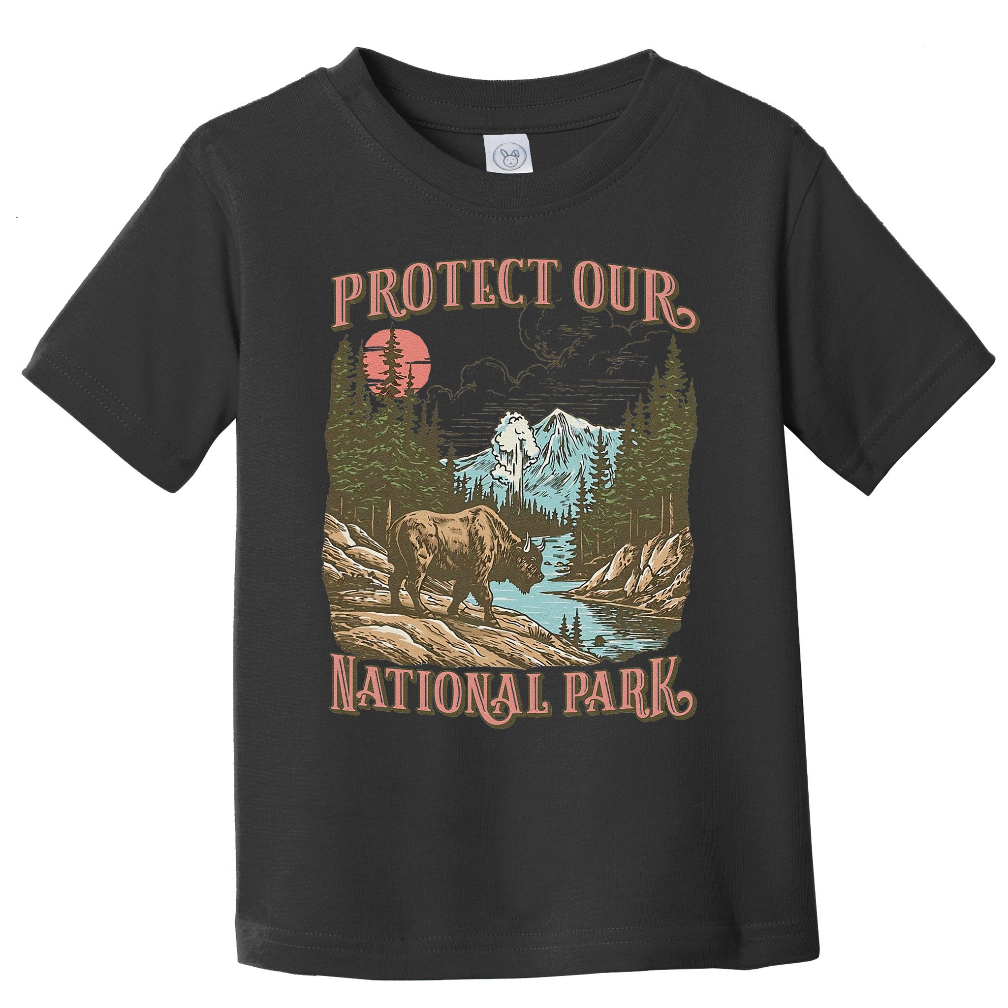 Save Our National Parks Resist Service Bison Buffalo Toddler T-Shirt