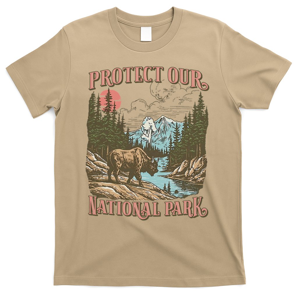 Save Our National Parks Resist Service Bison Buffalo T-Shirt