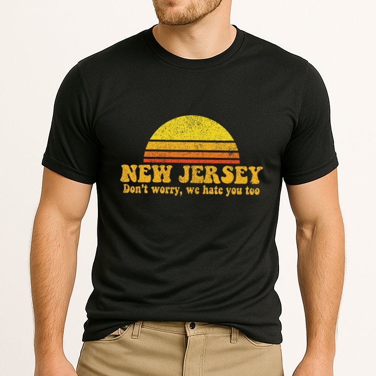 State Of New Jersey Funny Vintage Slogan Retro Souvenir Gift Cooling Performance Crew T-Shirt