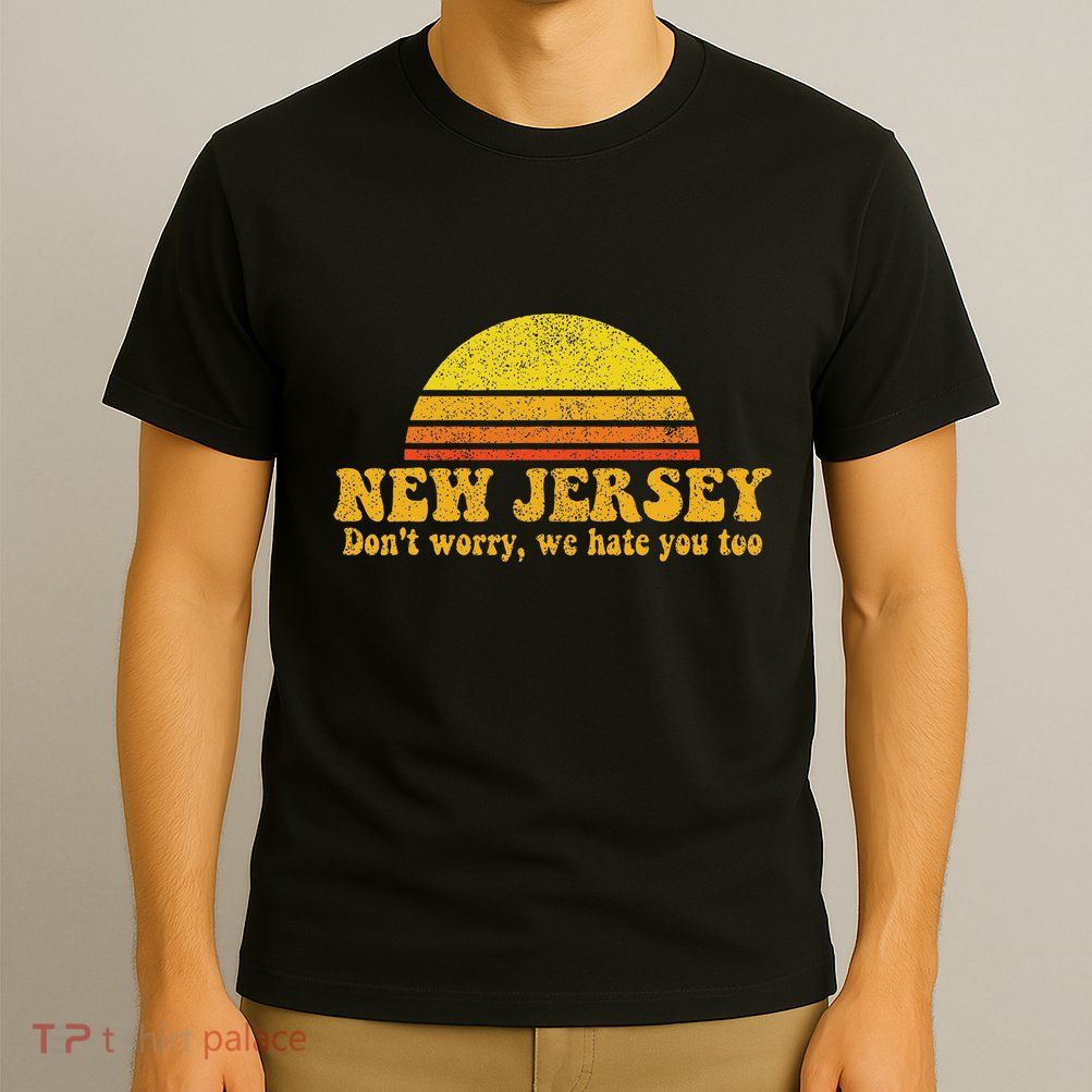 State Of New Jersey Funny Vintage Slogan Retro Souvenir Gift T-Shirt