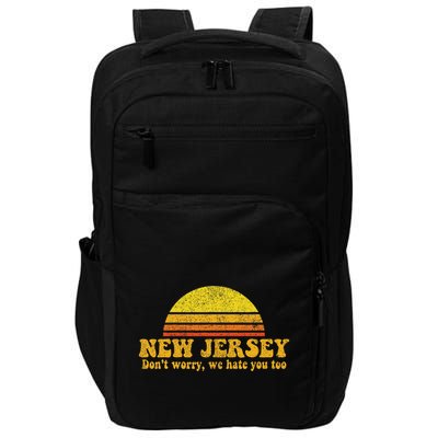 State Of New Jersey Funny Vintage Slogan Retro Souvenir Gift Impact Tech Backpack