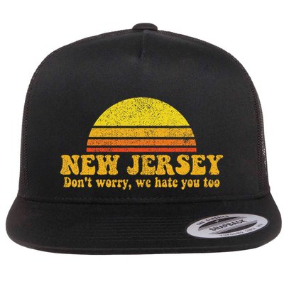 State Of New Jersey Funny Vintage Slogan Retro Souvenir Gift Flatbill Hat