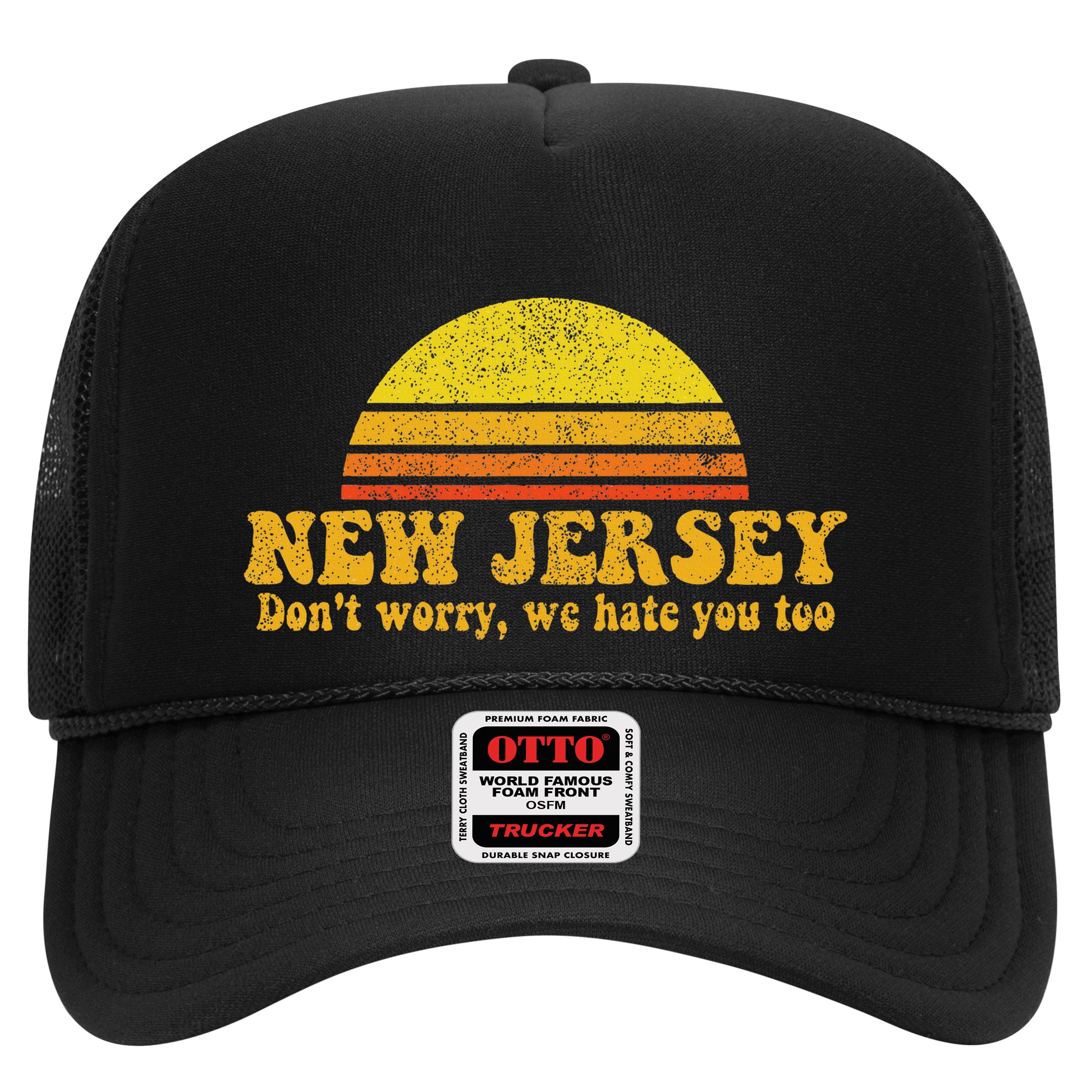 State Of New Jersey Funny Vintage Slogan Retro Souvenir Gift Hat