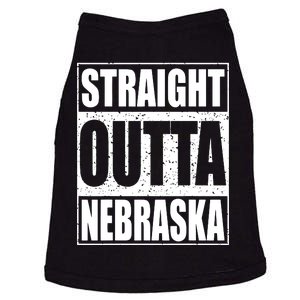 Straight Outta Nebraska Patriotic Nebraska State Doggie Tank