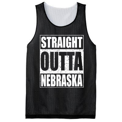 Straight Outta Nebraska Patriotic Nebraska State Mesh Reversible Basketball Jersey Tank