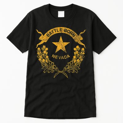 STATE OF NEVADA FLAG LAS VEGAS RENO LAKE TAHOE CARSON Tall T-Shirt