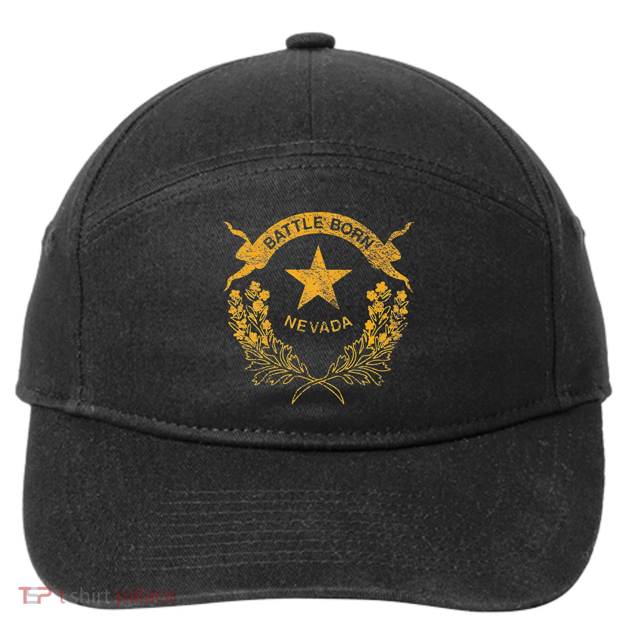 STATE OF NEVADA FLAG LAS VEGAS RENO LAKE TAHOE CARSON 7-Panel Snapback Hat