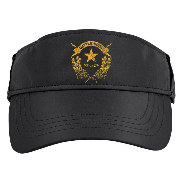 STATE OF NEVADA FLAG LAS VEGAS RENO LAKE TAHOE CARSON Adult Drive Performance Visor