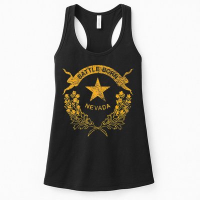 STATE OF NEVADA FLAG LAS VEGAS RENO LAKE TAHOE CARSON Womens Tank Top