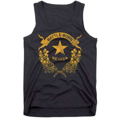 STATE OF NEVADA FLAG LAS VEGAS RENO LAKE TAHOE CARSON Tank Top