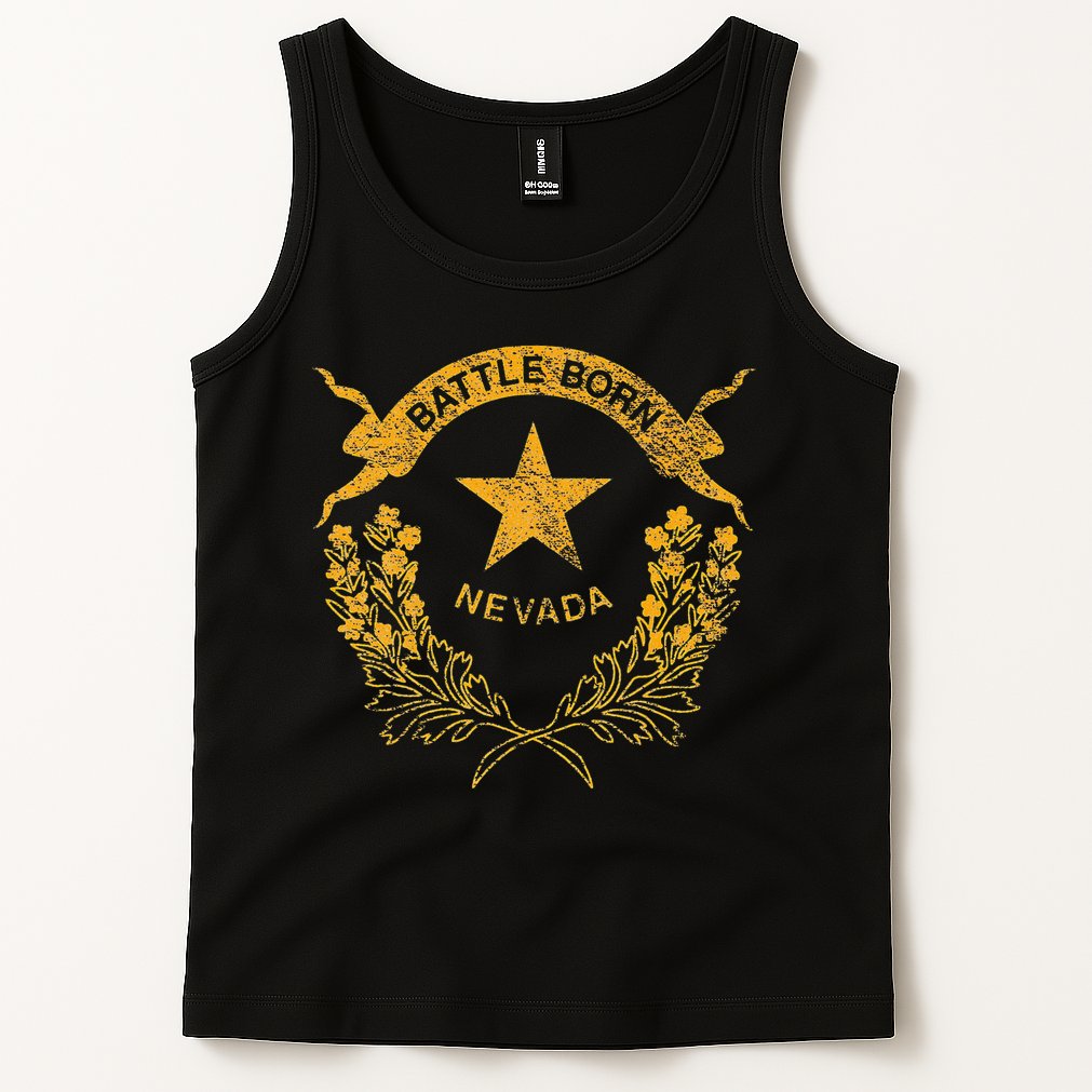 STATE OF NEVADA FLAG LAS VEGAS RENO LAKE TAHOE CARSON Tank Top