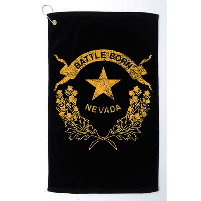STATE OF NEVADA FLAG LAS VEGAS RENO LAKE TAHOE CARSON Golf Towel