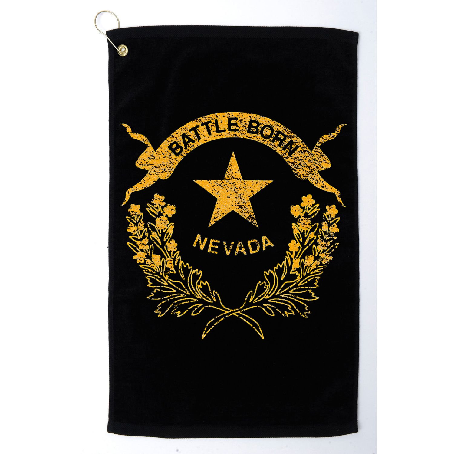 STATE OF NEVADA FLAG LAS VEGAS RENO LAKE TAHOE CARSON Golf Towel