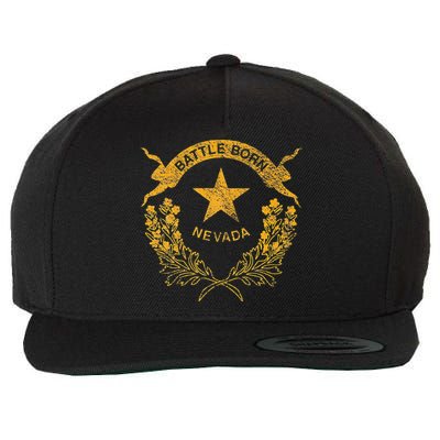 STATE OF NEVADA FLAG LAS VEGAS RENO LAKE TAHOE CARSON Wool Snapback Cap