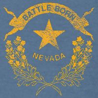 STATE OF NEVADA FLAG LAS VEGAS RENO LAKE TAHOE CARSON Garment-Dyed Sweatshirt